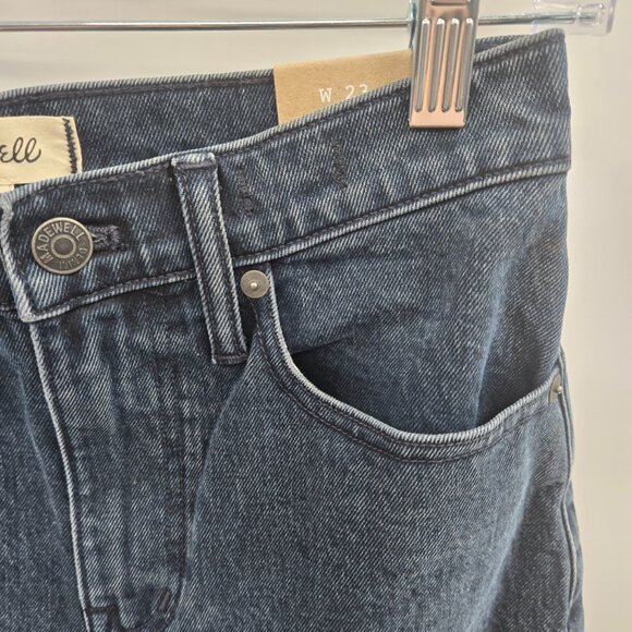 Madewell The Dad Jean Dark Blue Low Rise Jeans Waist 23 - Picture 8 of 10
